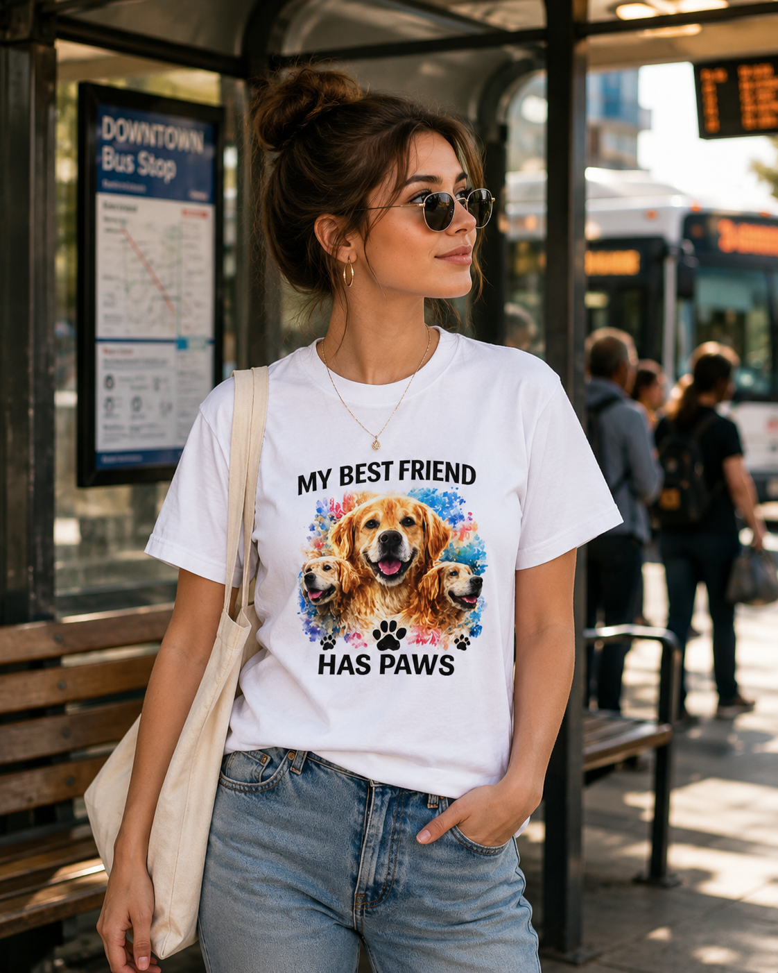 My Best Friend Has Paws Tee