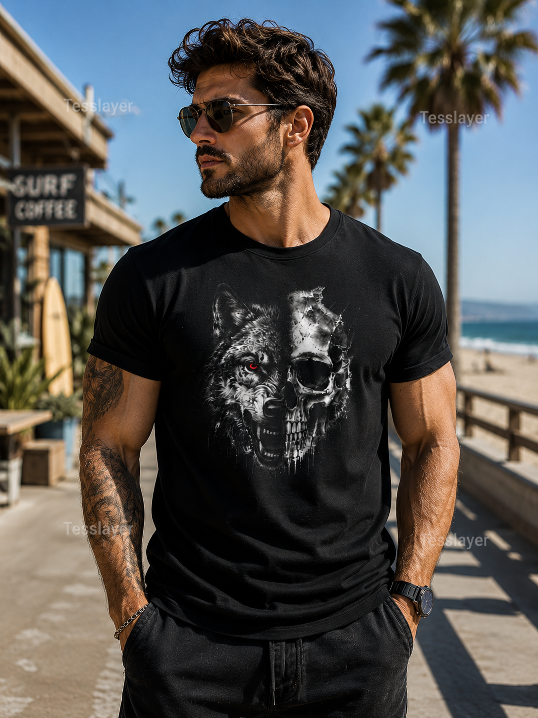 Wolf Skull Tee